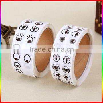 Cartoon Eyes Deisgn Decoration Stickers in Roll photo-3