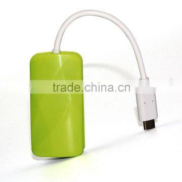 Hot Sales!New Usb to 2 Port Usb Hub+ 1 Port 10/100/1000Mbps RJ45 Gigabit Ethernet Lan Adapter + Usb 3.1 Type c Hub photo-2