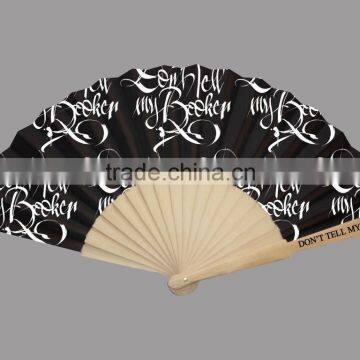 Wooden Fan for Any holiday Gift Promotion