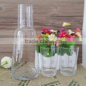 waterpitcher glass with 2 cups offerd by cattelan glassware