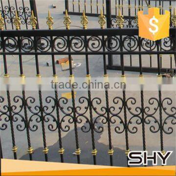 Wrought Iron backyard metal steel flat bar fence