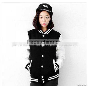 Chinese black sexy girl varsity jackets