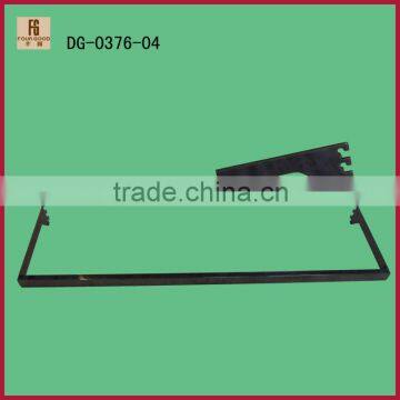 Chrome black hanging clothes U shaped brackets for slotted channel