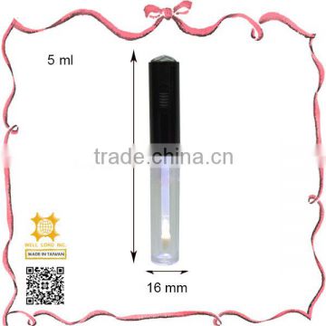 Plastic lip gloss container transparent vial portable bottle