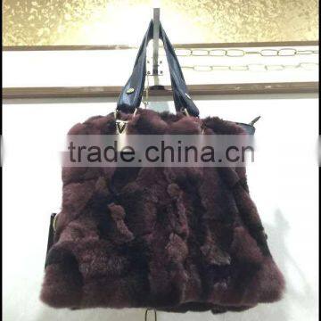 new arrival fashion wholesale price rex rabbit fur sexy handbag