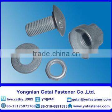 DIN935/DIN937 High Speed Guard Rail Bolts Grade 8.8 Hot Dip Galvanizing Carbon Steel photo-2
