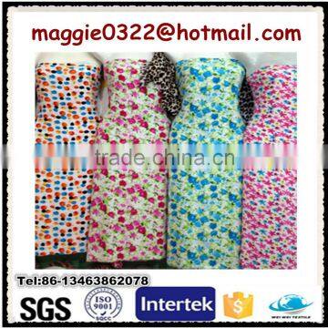 Onway textile best digital viscose rayon water printed fabric for lady garment dress