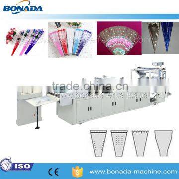 China hot sale Good Supplier High Speed Automatic Fully automatic PE BOPP plastic flower bag making machine