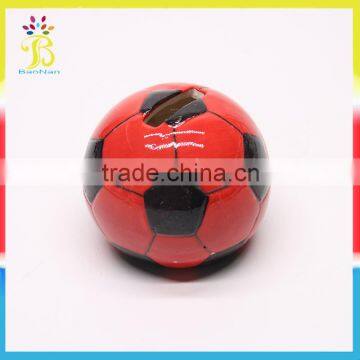 China Factory Custom Football Design Ceramic Coin Bank Globe photo-3