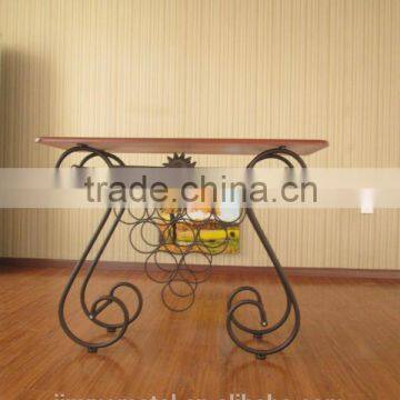 metal display wine rack