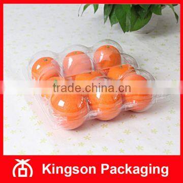 PET 9 Compartment Clear Plastic Packaging Box for Pomegranate Orange Fruit