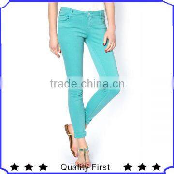 Fashion lady skinny jean with branding quality SHK173 fashion jean