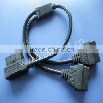 New 16 pin OBD Splitter Y cable