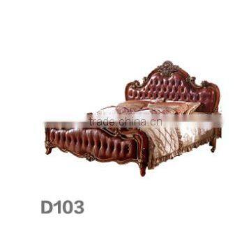 Classic Bedroom Furniture of Wood Carving Solid Wood Queen Bedroom Set photo-2