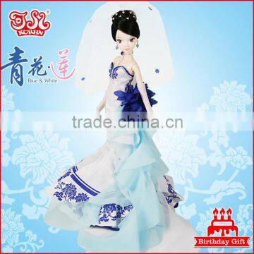 11.5'' Fashion PVC Barbiey Bride Wedding Doll Dress