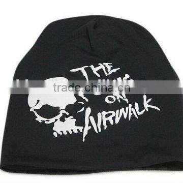 Hip-hop sets of foam headgear skull print scarf knitted hats for men and women beanie cap