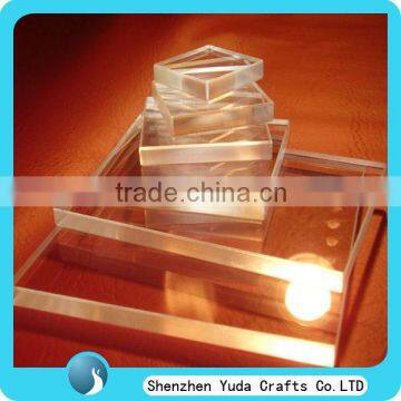 acrylic brick,plexiglass transparent block,cube block