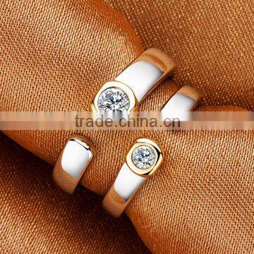 High Quality Fashion Jewelry Silver Couple Rings photo-2