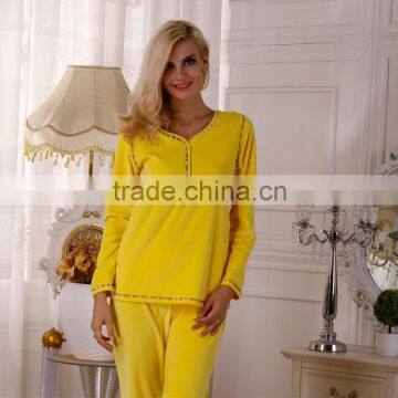 New Design Pajama Sets For Women Autumn&winter Women Lounge Wear Thicken Fleece Pajama Set photo-6