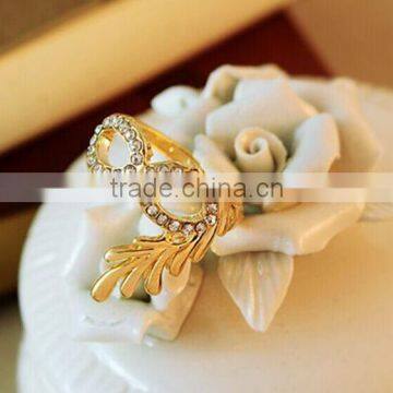 Sex Women Crystal Diamante Alloy Mask Rings photo-5