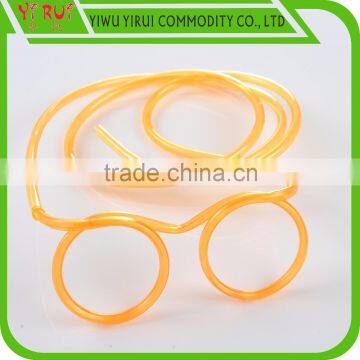 color PET glasses drinking straws with blister card pack