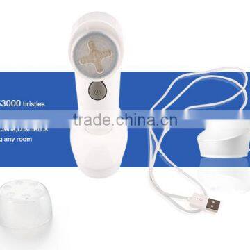 2017 Latest Waterproof Sonic Vibrating Rechargeable Facial Cleansing Brush photo-5