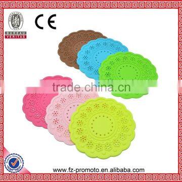 New Table Cup Mat Pad Cup Bowl Holder Coaster Flower Hollow Out Silicone Placemat Worldwide Store photo-4