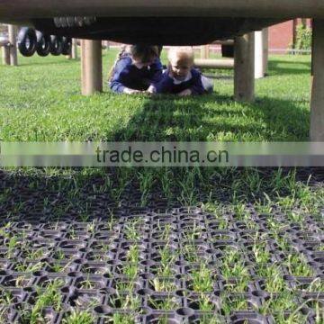 anti slip outdoor interlocking grass rubber mat