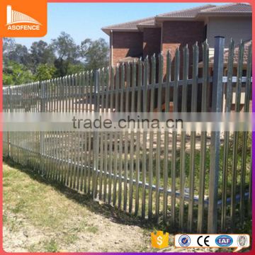 wholesale high zinc antirust and long life galvanised finish palisade fencing