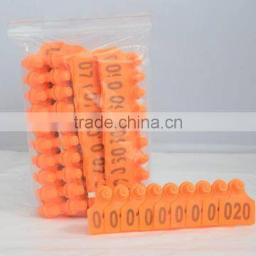 Pig Farming Equipment Plastic Ear Tags for Pigs
