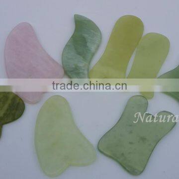 Genuine Rose Quartz Stone Gua Sha Board Gua Sha Tool photo-3