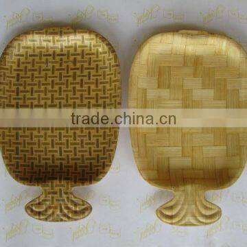 high quality press bamboo dish - bamboo fruit tray home decor