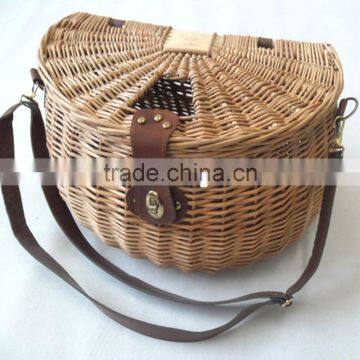 Fishing wicker basket with nice design