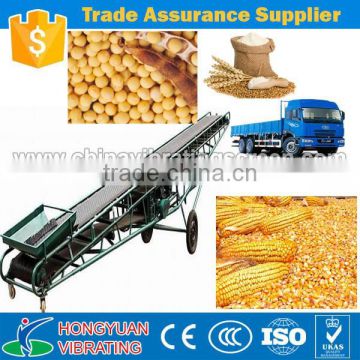 high conveying capcity mobile pneumatic reversible grain belt conveyor