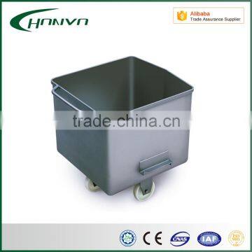 Stainless steel container trolley for transport