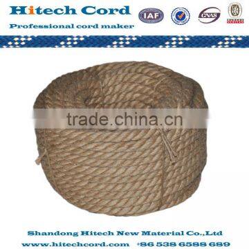 First Class 3 Strands Twisted Jute Rope in Coil Packing