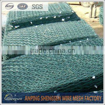 anping pvc coated 80*100 hexagonal gabion mesh