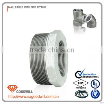 white malleable iron pipe fittings male bushing