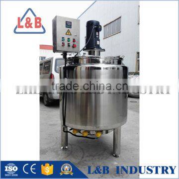 500L cream mixer mixing tank with top entry homogenizer