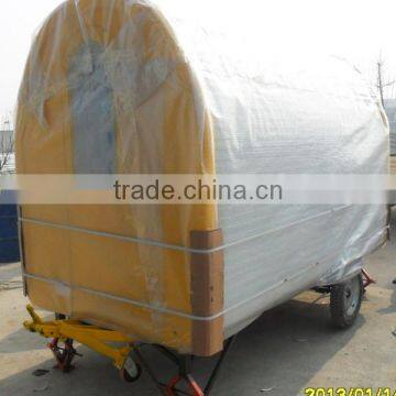 automobile tyre equiped food trailer for sale