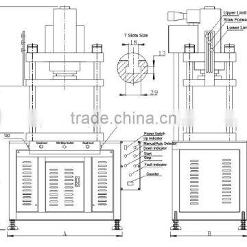 China JULY Sale 100 Ton Capacity Power Press Machine for Sheet Metal