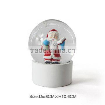 Stable Christmas Santa Plastic Snow Globe photo-2