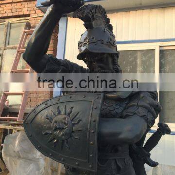 Large Outdoor Life Size Bronze Warrior Sculpture photo-2