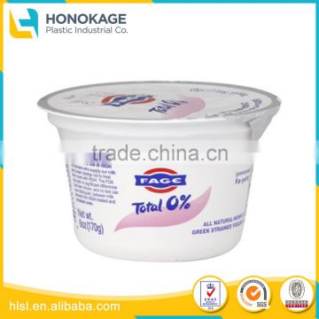 Wholesale Food Grade Plastic Container with Lid for Food, Round Yogurt Cup