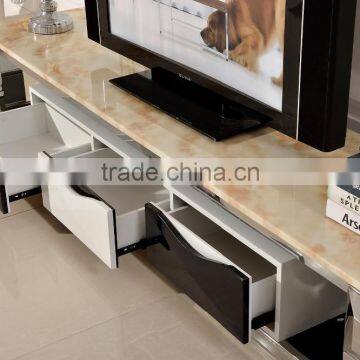 E377 Modern Design Home Furniture Living Room TV Stand With MDF Drawer photo-2