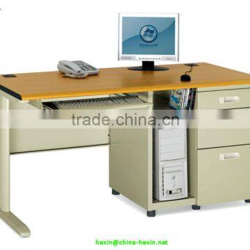 Steel Wood Executive Office Workstation L-shape Office Desk Tables photo-3