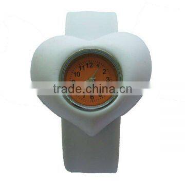 Heart Shape Silicone Slap Watch