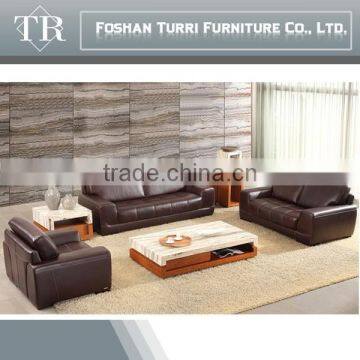 European style Italian split leather sectional sofa home sofa