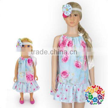 Wholesale Latest Design American Doll Clothes Flower And Plain Doll Clothing Vintage 18" Doll Clothes photo-4