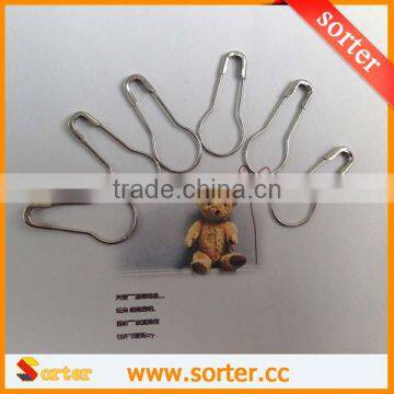 2016 Hot Sale Silver Calabash Shape Safety Pin Pear Gourd Shape Coilless Tag Fastener Pin photo-5